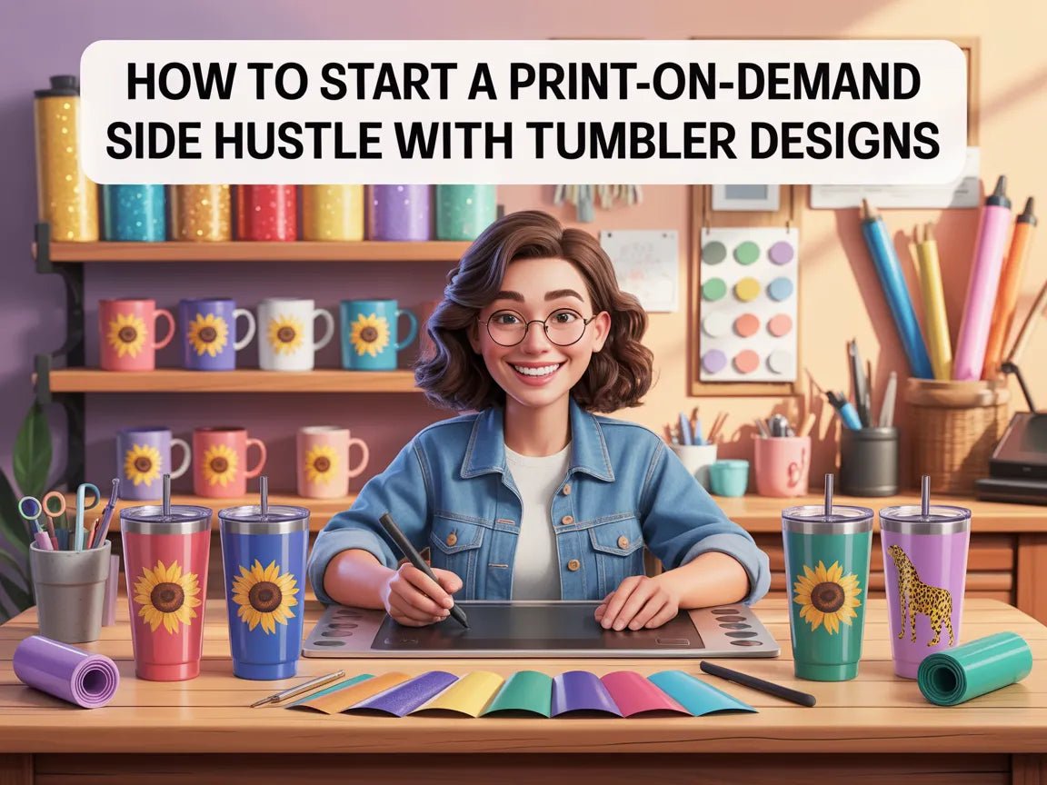 How to Start a Print-on-Demand Side Hustle with Tumbler Designs - ZestyRebel
