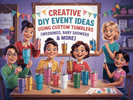 Creative DIY Event Ideas Using Custom Tumblers (Weddings, Baby Showers & More) - ZestyRebel