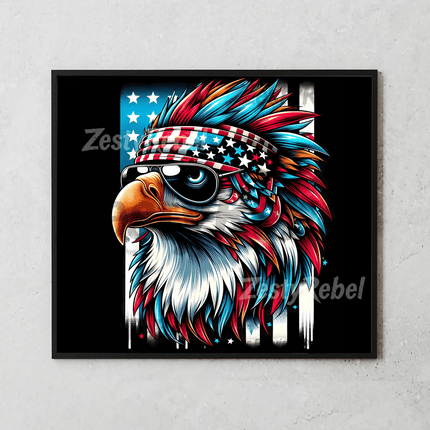 Sublimation PNG with vibrant feathers and aviator shades for DIY tumbler crafting.