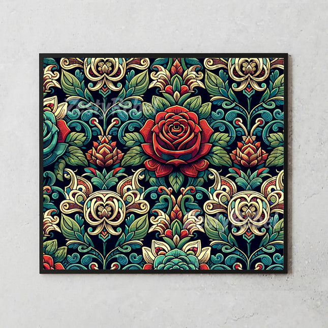 Best tumbler png for vintage wall art and print on demand – baroque floral wrap sublimation