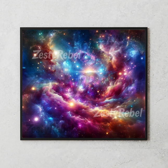 Best tumbler png for space wall art – nebula sublimation print on demand digital design
