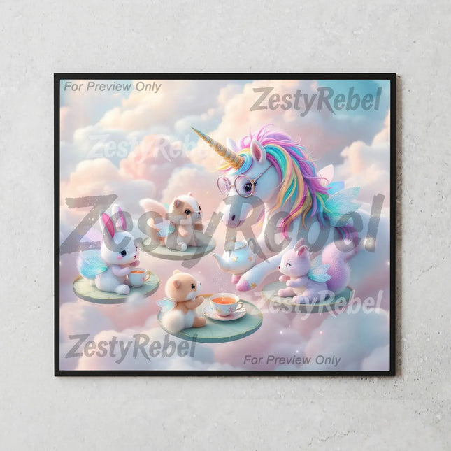 Best unicorn galaxy tumbler png – magical pastel sublimation wrap for drinkware gifts