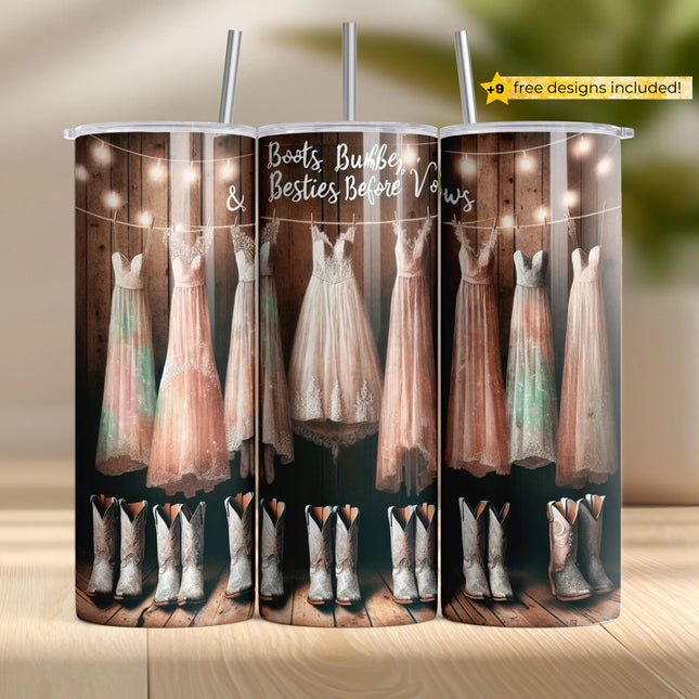 Buy tumbler png for sublimation – rustic wedding wrap with lace dresses and sparkling boots