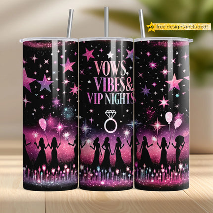 Buy tumbler png for sublimation – bridesmaid galaxy wrap with stars and sparkle for DIY drinkware