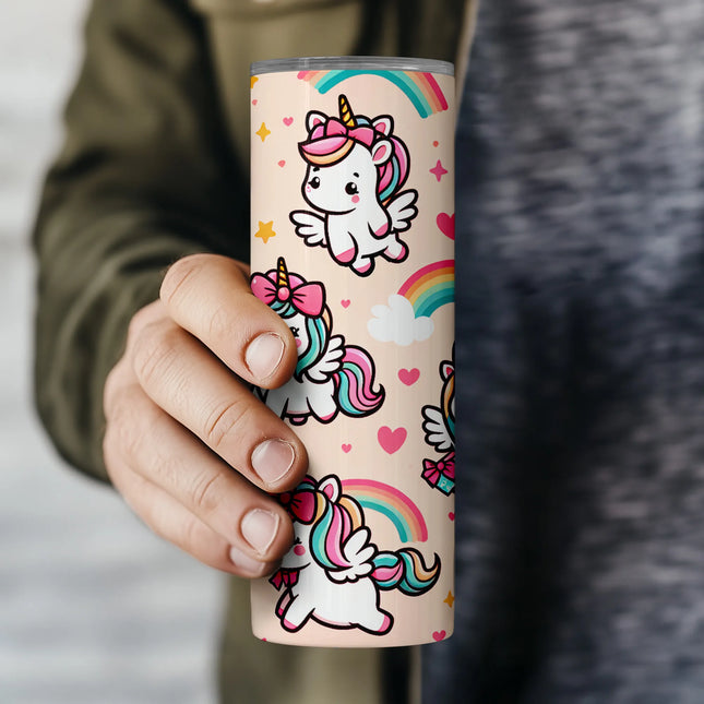 Buy tumbler png unicorn design – kawaii digital download for gift makers and sublimation crafters