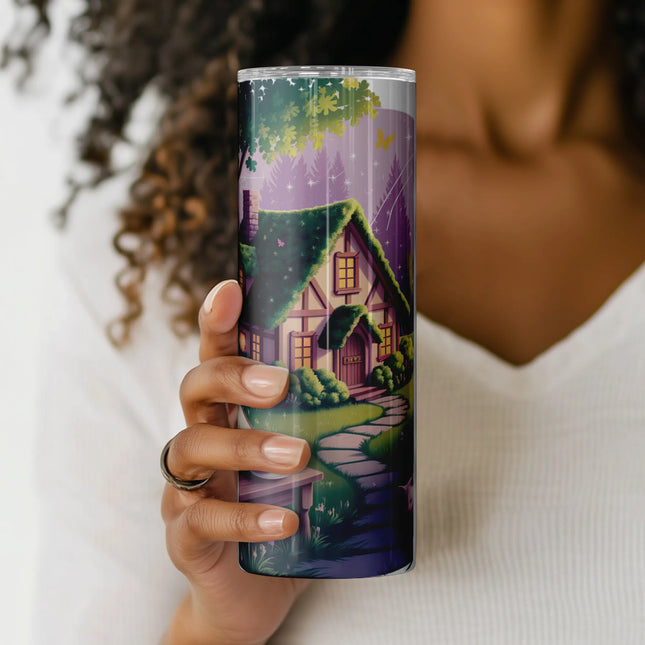 Buy enchanted tumbler png wrap – digital download for crafters, drinkware lovers, and print on demand sellers