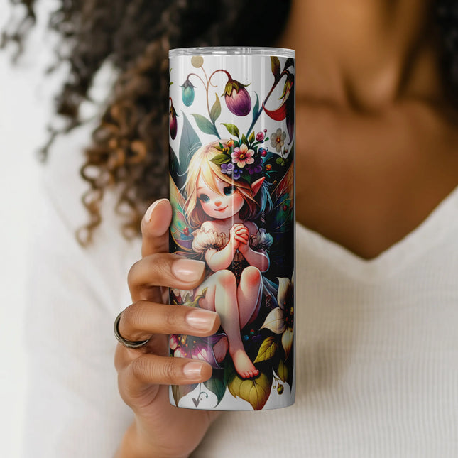 Buy tumbler png fantasy fairy design – digital download for crafters, drinkware, and clipart bundle sets