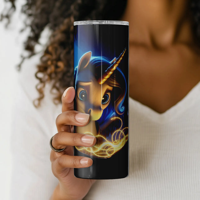 Buy glow tumbler png unicorn wrap – digital sublimation design for crafters and coffee lovers
