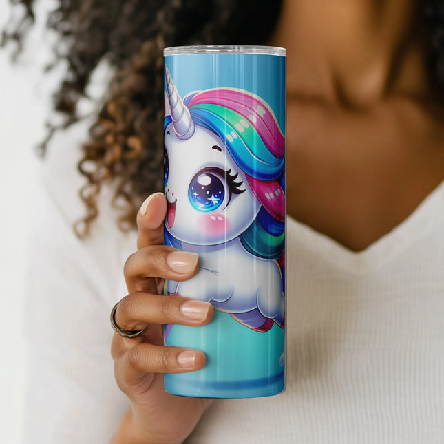 Buy tumbler png happy unicorn design – digital download for crafters and clipart bundle use