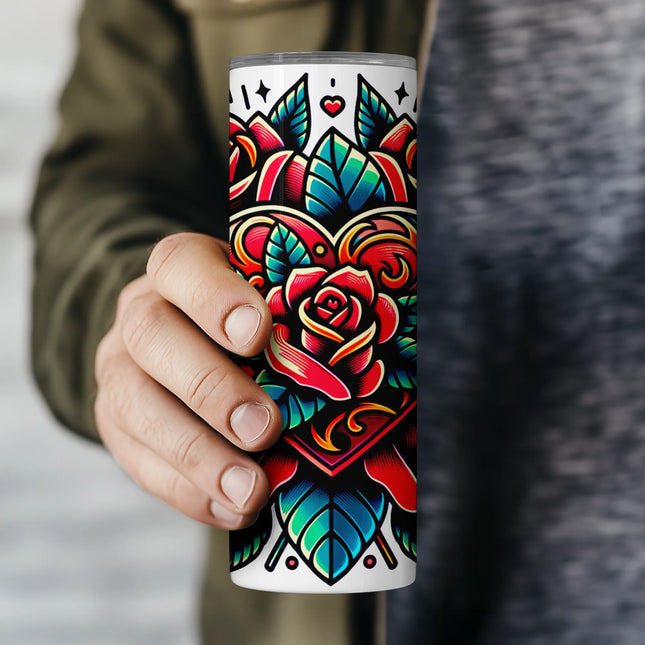 Buy tumbler png rose heart wrap – perfect for free clipart and Valentine drinkware gifts