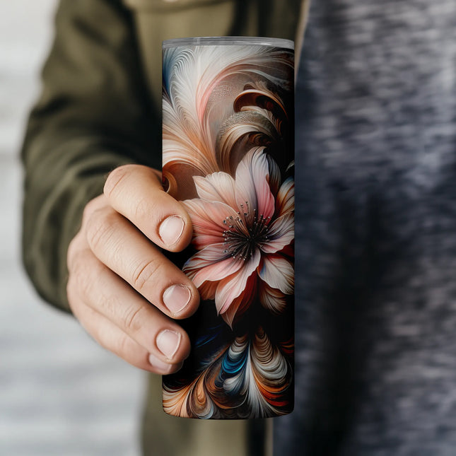 Buy tumbler png flower sublimation – perfect for gift crafters and clipart bundle projects