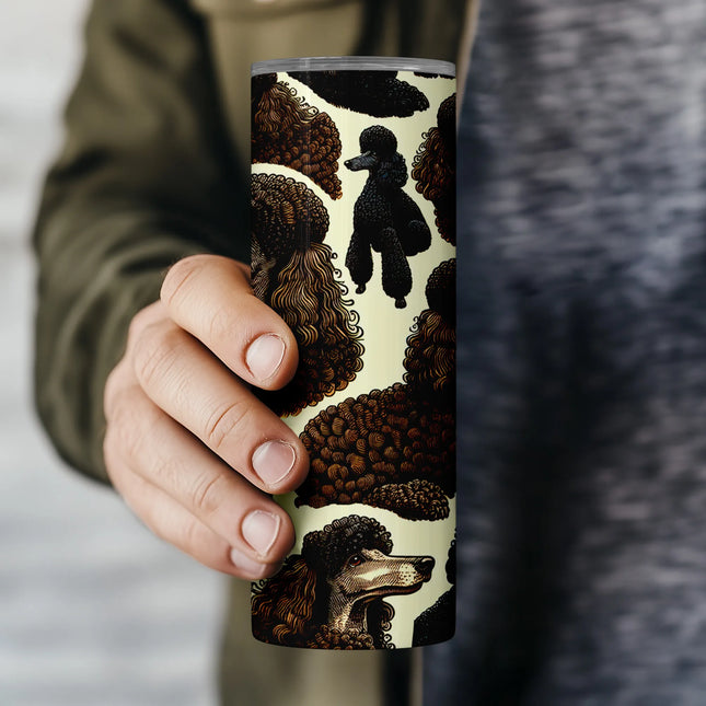 Buy tumbler png poodle design – pet themed digital wrap for crafters and gift makers