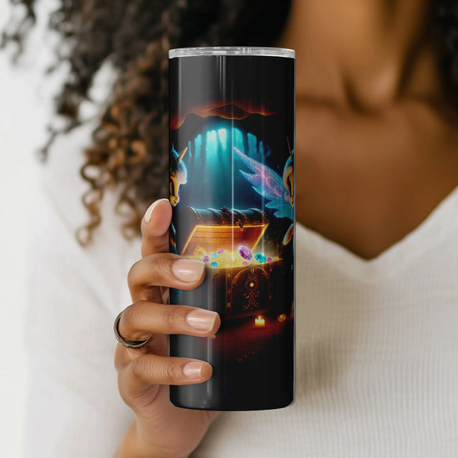 Buy tumbler png unicorn glow design – perfect digital sublimation download for fantasy gifts