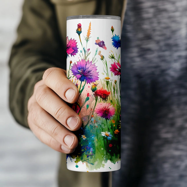 Buy tumbler png wildflower art bundle – digital download for coffee lovers and DIY projects