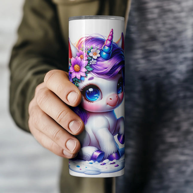 Buy tumbler png unicorn sublimation design – dreamy pastel wrap for drinkware and clipart bundles