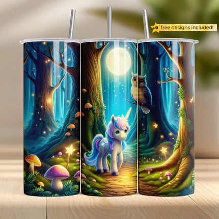 Buy unicorn tumbler png with galaxy design – digital download for sublimation crafts
