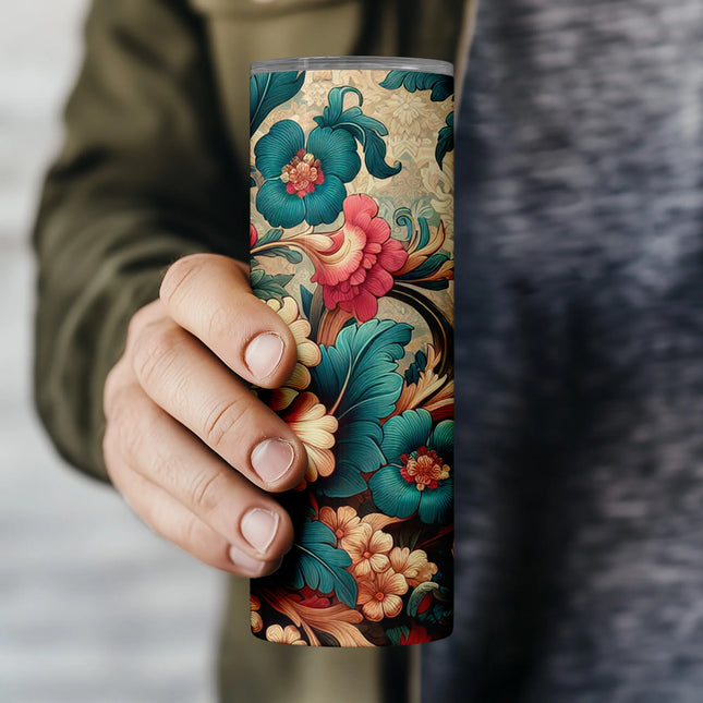 Buy tumbler png vintage victorian floral – ideal for crafters and personalized sublimation downloads
