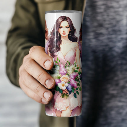 Cheap bridesmaid tumbler png sublimation download – elegant and affordable for custom drinkware