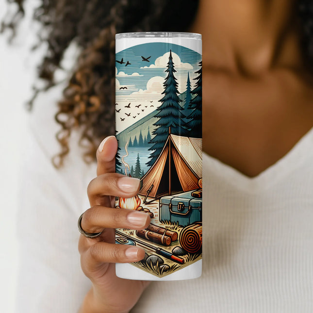 Cheap tumbler png camping kit wrap – ideal for DIY sublimation crafts and outdoor-themed gifts