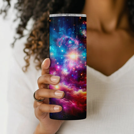 Cheap tumbler png celestial wrap – colorful cosmic design for DIY and sublimation download