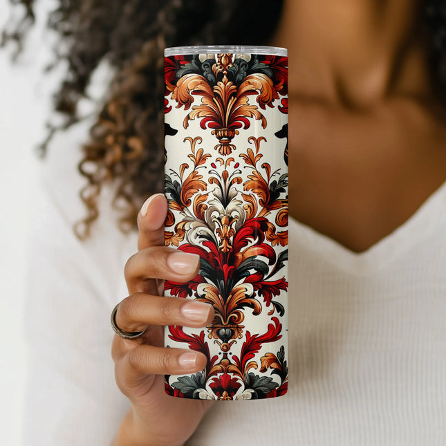 Cheap tumbler png with vintage dog motifs – regal sublimation design for DIY drinkware