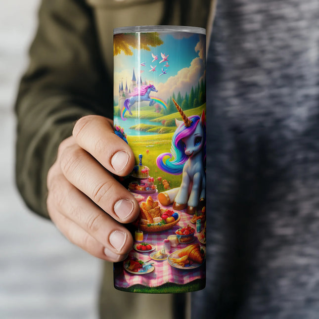 Cheap unicorn tumbler png wrap – dreamy fairyland design for sublimation, DIY, and gifts