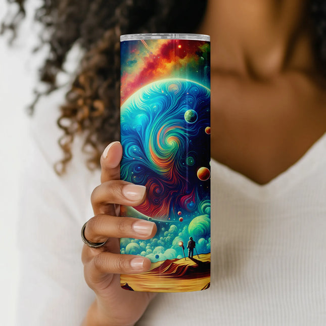 Cheap galaxy tumbler png sublimation wrap – sci-fi themed design for drinkware