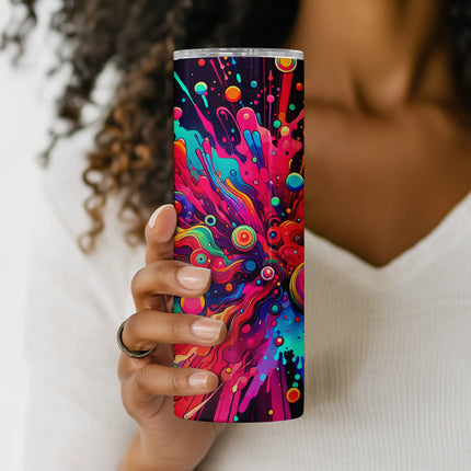 Cheap tumbler png with holographic colors – perfect for DIY crafts and coffee lovers