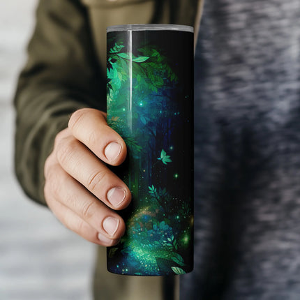 Cheap tumbler png sublimation wrap – magical woodland theme for DIY and fantasy clipart bundle
