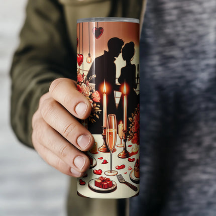 Cheap romantic tumbler png – Valentine sublimation wrap ideal for DIY gifts and clipart bundle sets