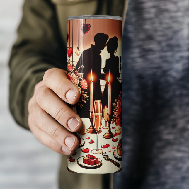 Cheap romantic tumbler png – Valentine sublimation wrap ideal for DIY gifts and clipart bundle sets