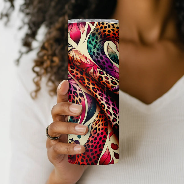 Cheap tumbler png animal print wrap – perfect for tropical DIY sublimation crafts and gifts