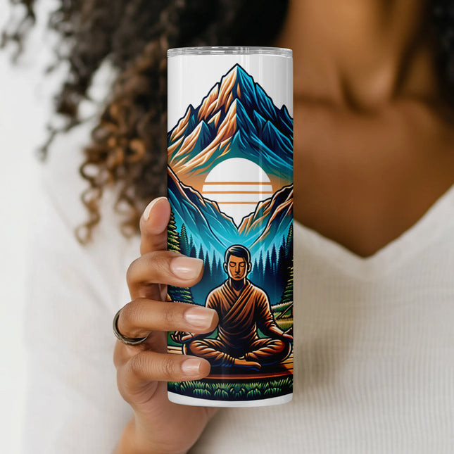 Cheap tumbler png yoga camping wrap – perfect for mindfulness-themed DIY sublimation gifts