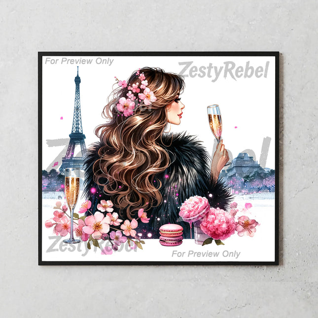 Paris-themed tumbler design with luxury vibes and DIY-friendly aesthetic.