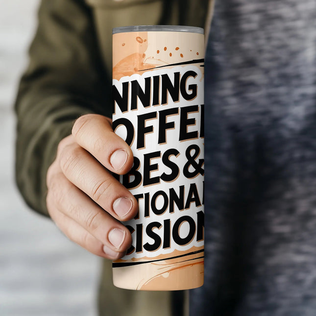 Flat layout preview of the coffee wrap PNG file formatted for 20oz sublimation with transparent background.