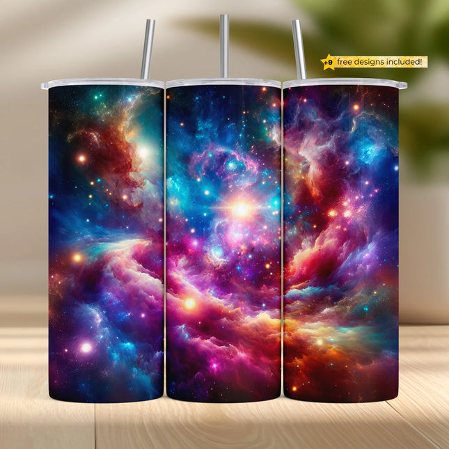 Buy tumbler png cosmic galaxy explosion – perfect sublimation wrap for drinkware and gifts
