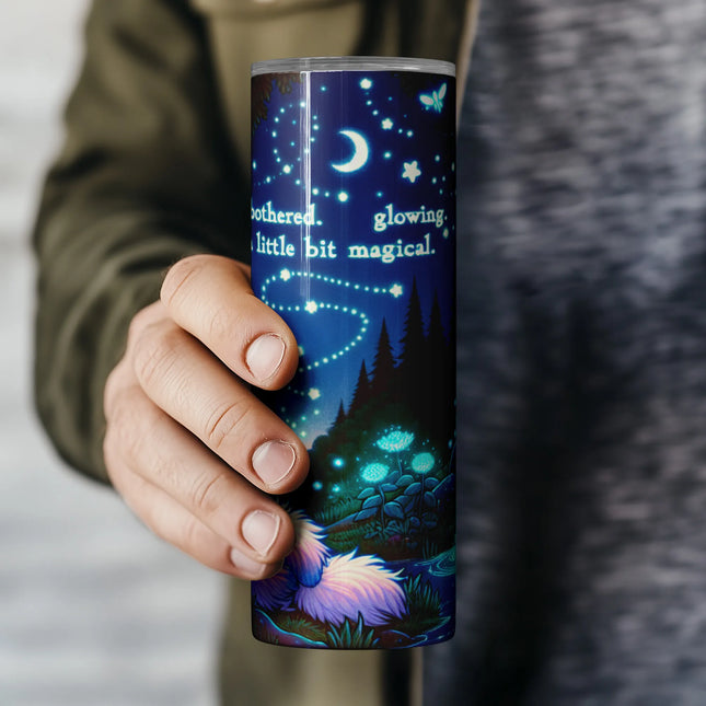 Enchanted wrap with relaxing unicorn and soft night quote – ideal for dreamy DIY sublimation gifts.