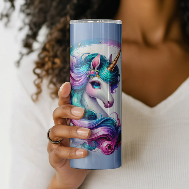 High-resolution unicorn sublimation PNG with fantasy colors, stars, and magic details for DIY use.