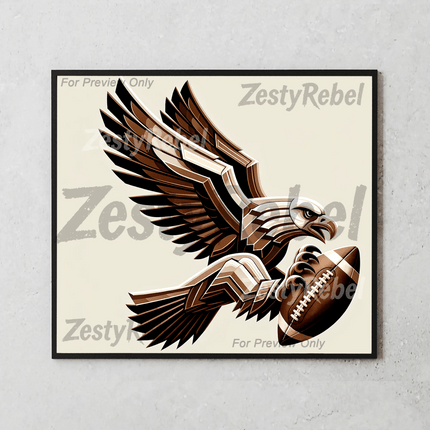 Eagle & American Football BallSingle DesignZestyRebel