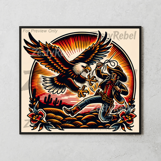 Eagle & CowboySingle DesignZestyRebel
