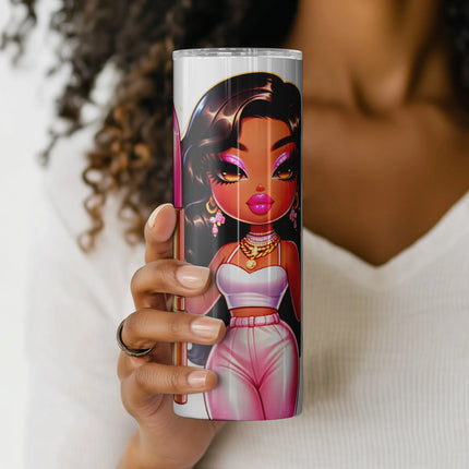High-fashion tumbler wrap for stylish crafters and personalized gift makers.