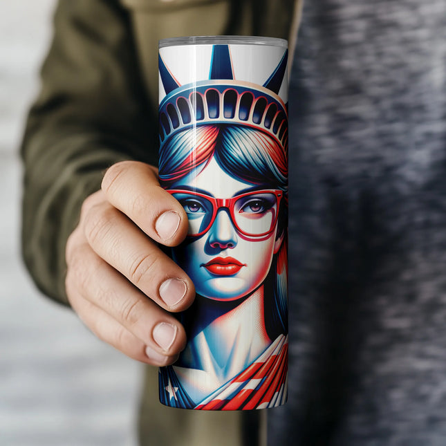 Independence-themed digital download for crafters – 20oz tumbler wrap with flair.