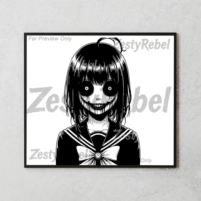 Best tumbler png for horror wall art and print on demand – scary anime sublimation