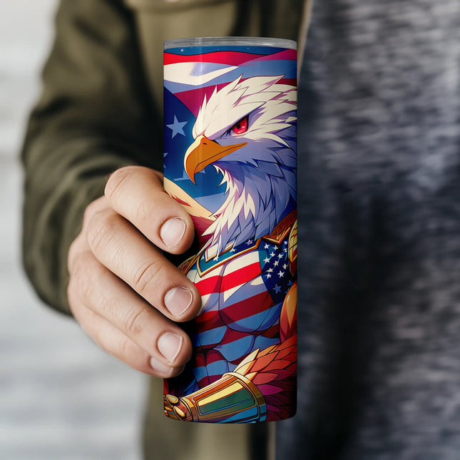 Digital wrap featuring patriotic eagle art for July 4th and veteran tributes
