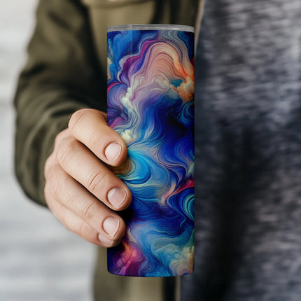 marble textured sublimation tumbler wrap for 20oz skinny cup, ideal for digital crafters and DIY gifts