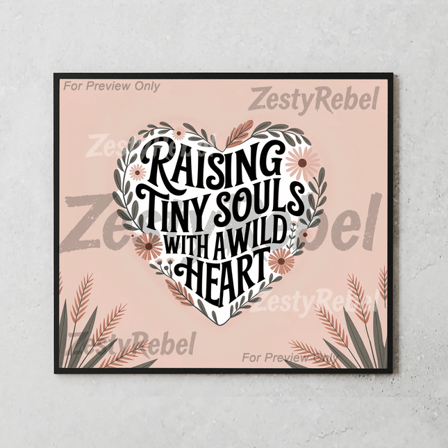 Mom Heart QuoteSingle DesignZestyRebel