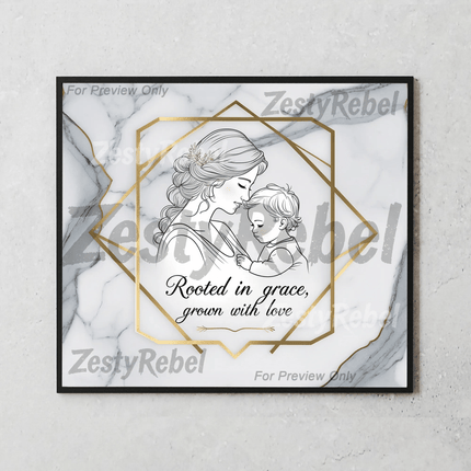 Mom Love Marble 012Single DesignZestyRebel
