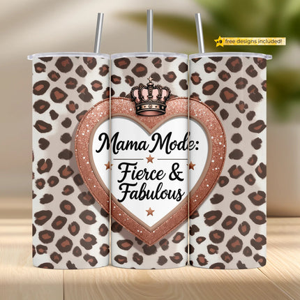 Mom020 Heart Animal PrintSingle DesignZestyRebel