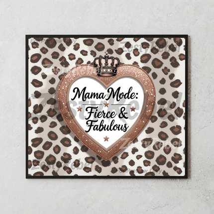 Mom020 Heart Animal PrintSingle DesignZestyRebel