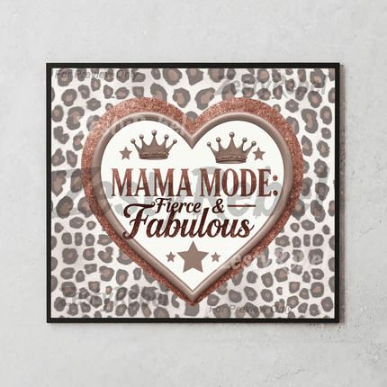 Mom022 Heart Animal PrintSingle DesignZestyRebel